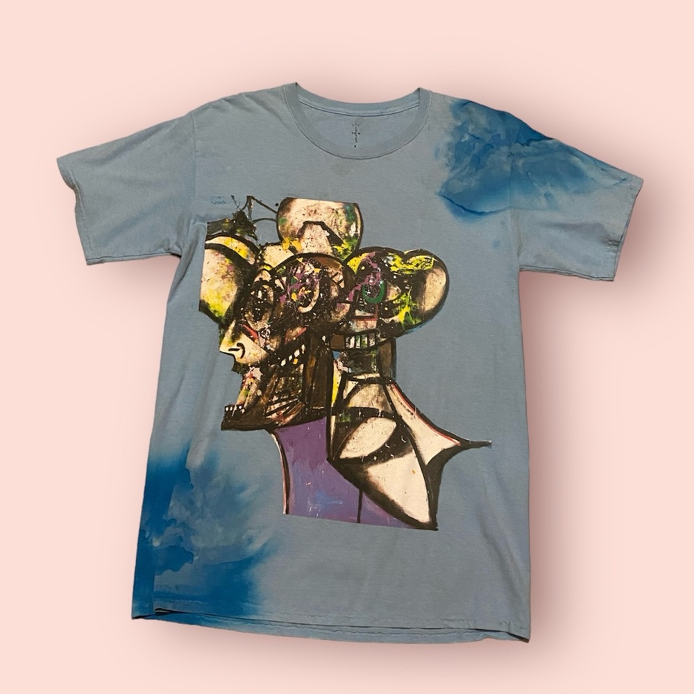 Travis Scott Portrait Tie-Dye Tee